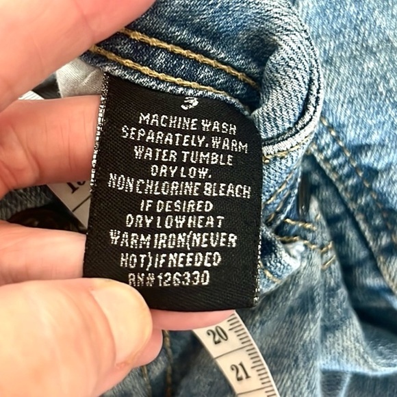 Thrill, Gold Thread Embellishments, Low-Rise, EUC, Size 3 Jrs or Size 2 Woman’s - Picture 7 of 11